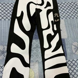 Stylish Black and White Cargo Pants